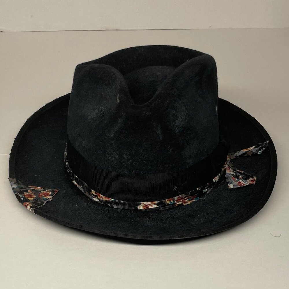 Classic Vintage Distressed Fedora Hat - RUEDIGER - M - WITH TAG